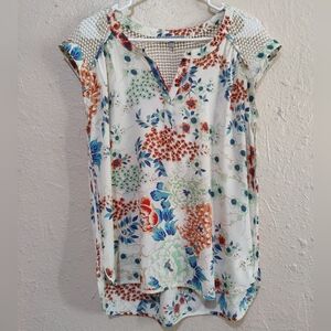 Daniel Rainn Crochet Floral Blouse - S